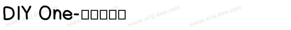 DIY One字体转换
